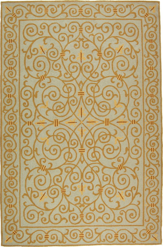 Chelsea Blue Area Rug HK11L - 4' x 4' Round