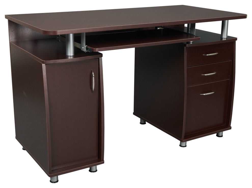 Techni Mobili Chocolate Computer Desk