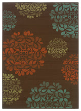 Montego 2635N Brown/Blue 1'9" x 3'9" Rug