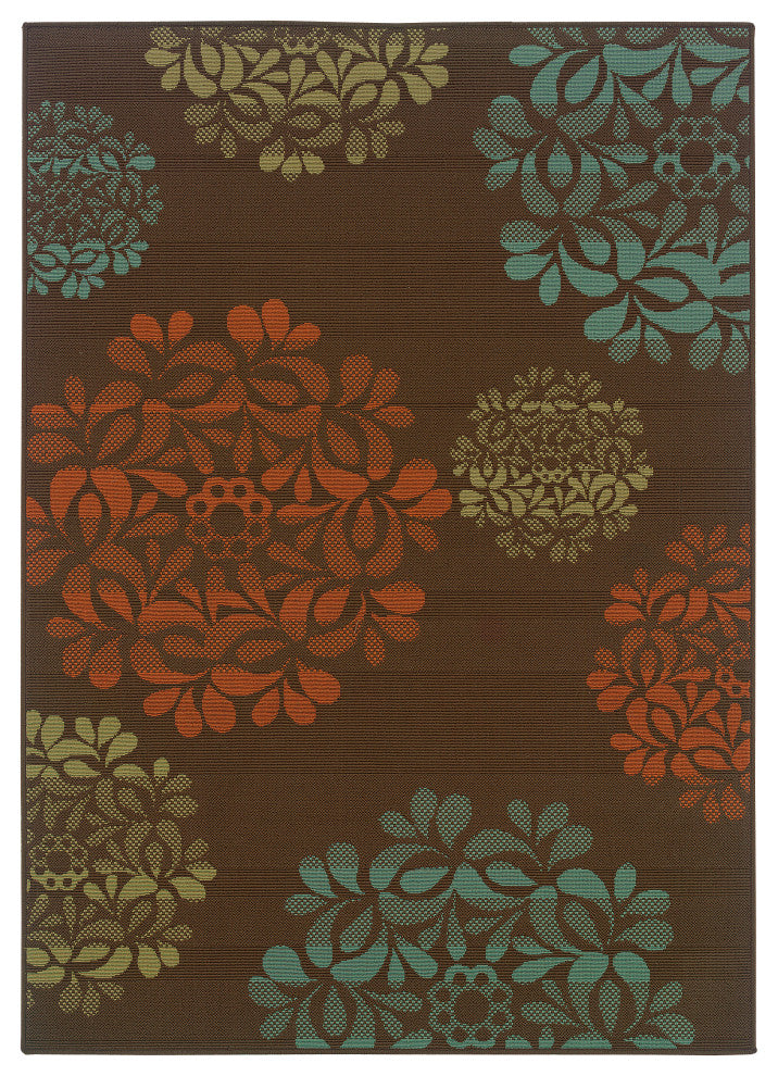 Montego 2635N Brown/Blue 1'9" x 3'9" Rug