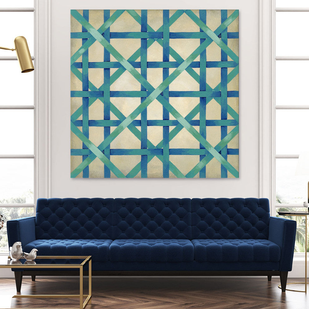 "Woven Symmetry I" Fine Art Giant Canvas Print, 72"x72"