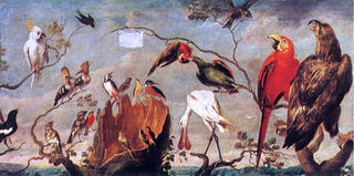 Frans Snyders Concert of Birds, 15"x30" Gallery Wrapped Canvas Print
