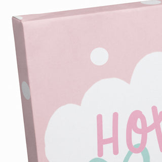 How Loved Pink Rainbow 20x20 Canvas Wall Art
