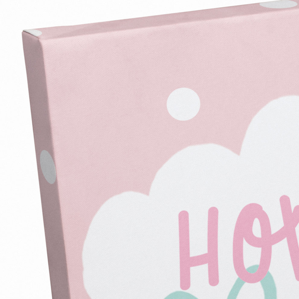 How Loved Pink Rainbow 20x20 Canvas Wall Art