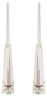 Facet Cone Candleholders, Set of 2