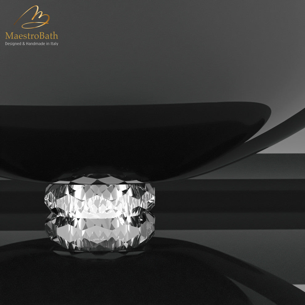 De Medici Collier Luxury Vessel Sink, Black