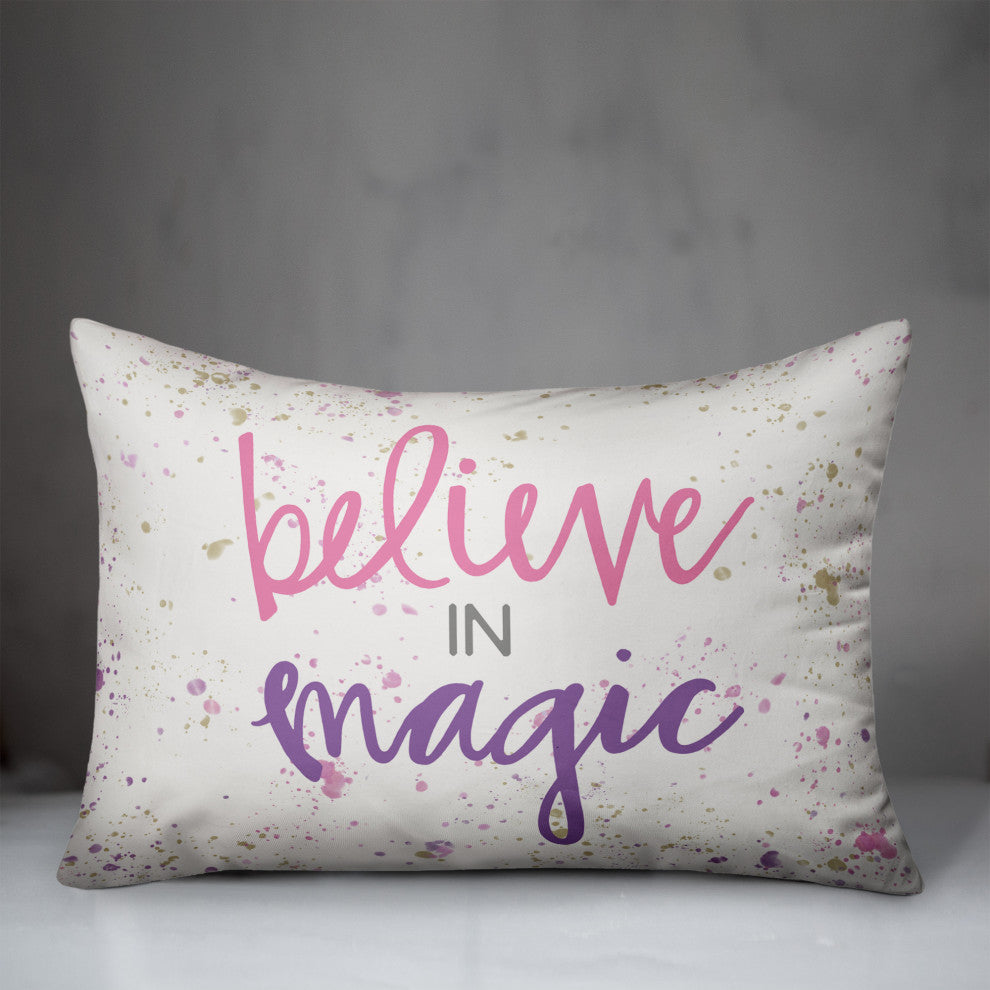 Believe in Magic 14x20 Spun Poly Pillow