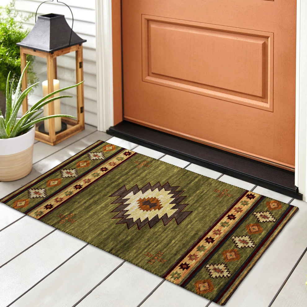 Indoor/Outdoor Phoenix PH4 Cactus Machine Washable 1'8" x 2'6" Rug