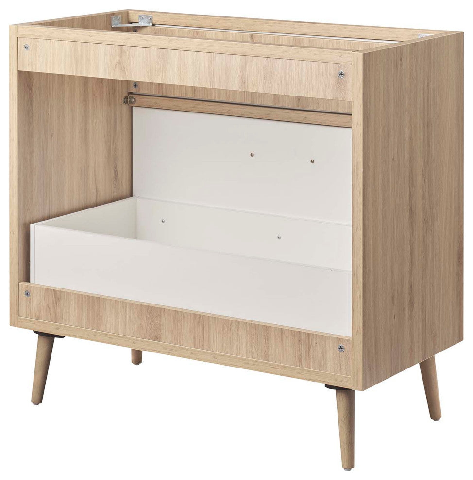 Maverick 36" Bathroom Vanity Cabinet, Sink Basin Not Included, Oak White