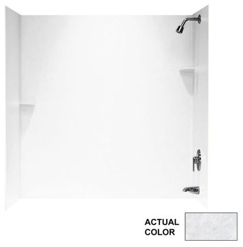 Swan 30x60x72 Solid Surface Bathtub Wall Kit, Ice