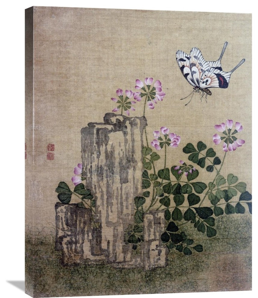 "Silk Leaf From An Album of Flower and Bird Paintings" Artwork, 23" x 30"