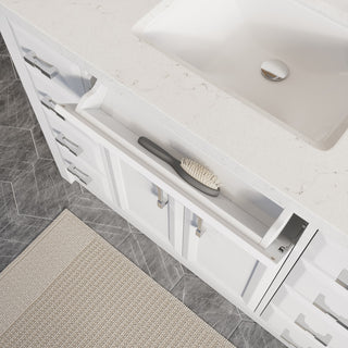 Calais 48" Bathroom Vanity, White