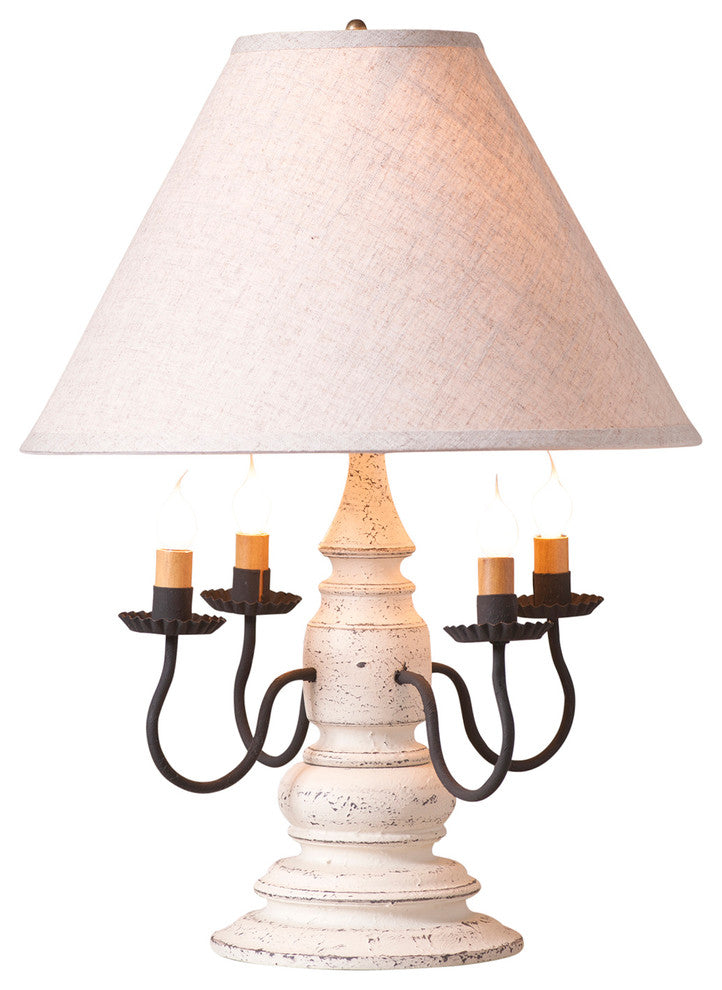 Harrison Lamp in Americana White with Shade
