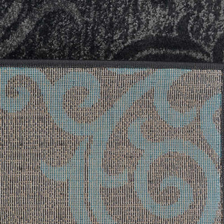MACHINE MADE HEATSET POLYPROPYLENE AREA RUGS -Silver Blue,Contemporary Design, [Rectangle] 4'x6'