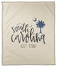 South Carolina Established 50x60 Coral Fleece Blanket