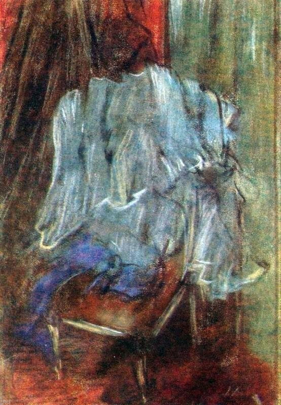 Edgar Degas Vestment on a Chair, 18"x27" Gallery Wrapped Canvas Print