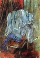 Edgar Degas Vestment on a Chair, 18"x27" Gallery Wrapped Canvas Print