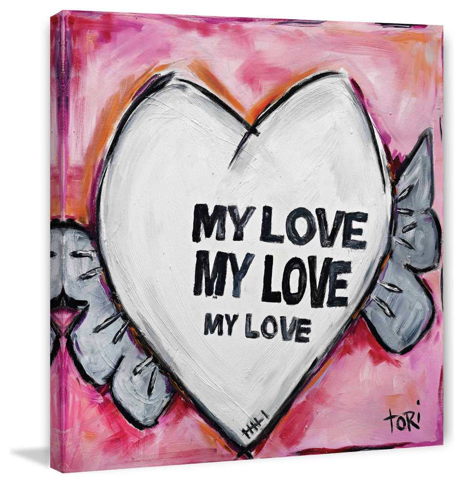 "My Love" Painting Print on Canvas by Tori Campisi