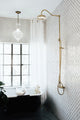 Kingston Brass Rain Drop Shower System, Polished Brass