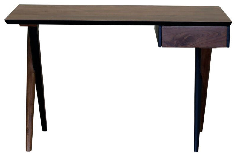 Two Tone Criss Cross Wooden Desk