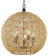 Golden Lighting 6933-5P Florence 5 Light 25"W Multi Light Pendant - Matte Black