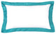 Turquoise Flange Sham Pillow Cover, 12"x20"