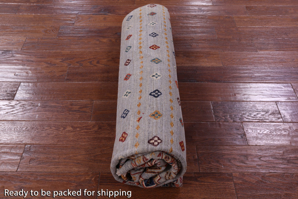 Hand Knotted Super Kazak Khorjin Rug 6' 9" X 8' 1" Q11064