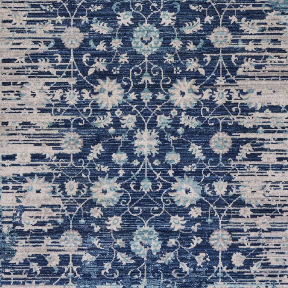 8" x 10" Gray Geometric Bohemian Area Rug