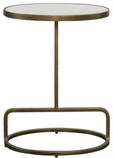 Uttermost Jessenia White Marble Accent table