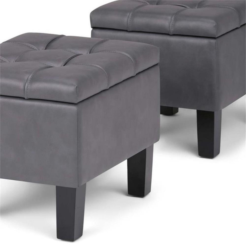 Dover 3 piece Storage Ottoman Bench