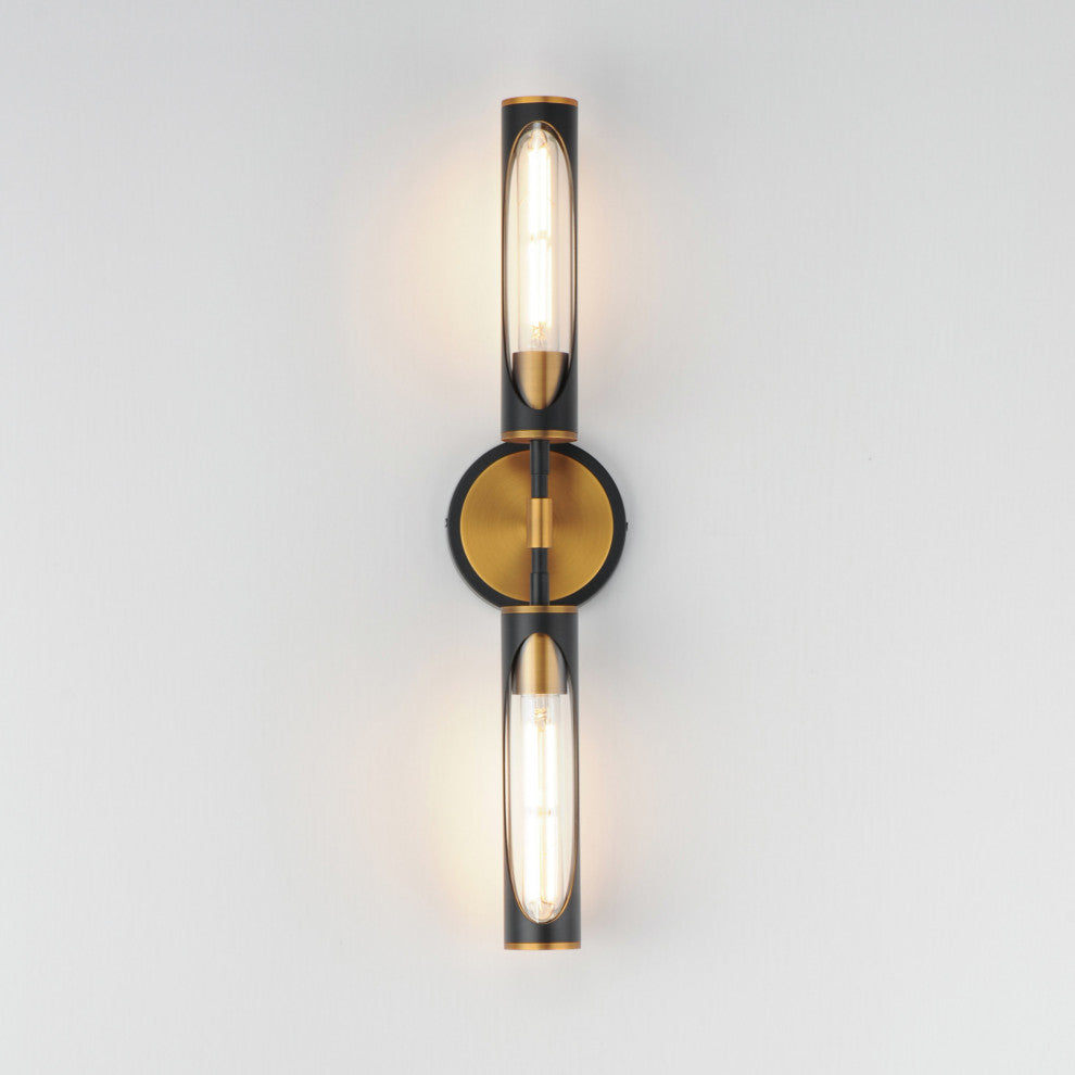 Maxim 16172 Regent 2 Light 24"W LED Vanity Light - Light French Gray / Natural