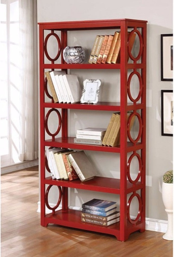 Zoey Contemporary Display Shelf, Red