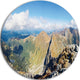 Ostry Rohac And Volovec At Tatras, Landscape Round Wall Art, 11"