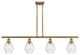 Innovations 516-4I-BB-G654-6 4-Light Island Light, Brushed Brass
