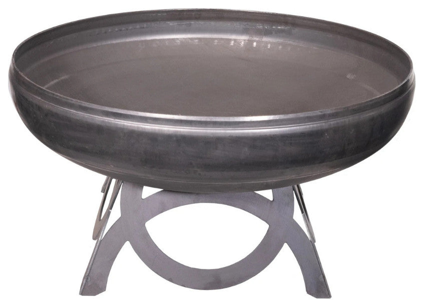 Ohio Flame Liberty Round Steel Fire Pit, 48" Round, Curved Base