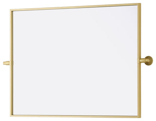 Home Living 24x32 Pivot Mirror, Brass