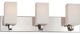 Nuvo 3-Light Incandescent Vista Vanity and Wall Light Fixture, Polished Nickel