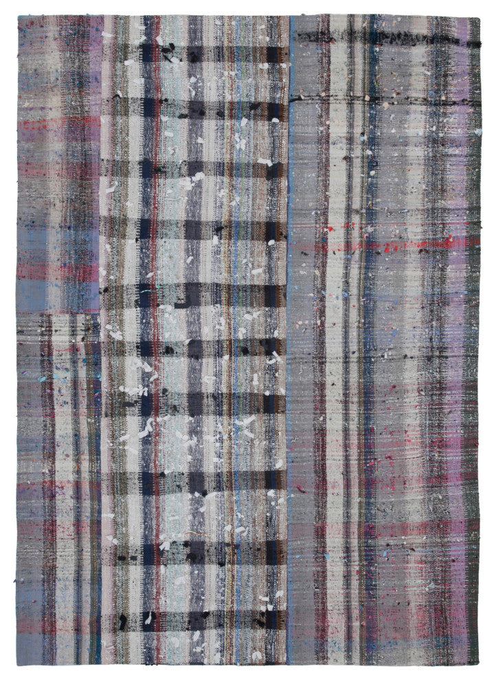 Rug N Carpet - Handmade Anatolian 7' 0'' x 10' 0'' Tribal Patchwork Kilim Rug
