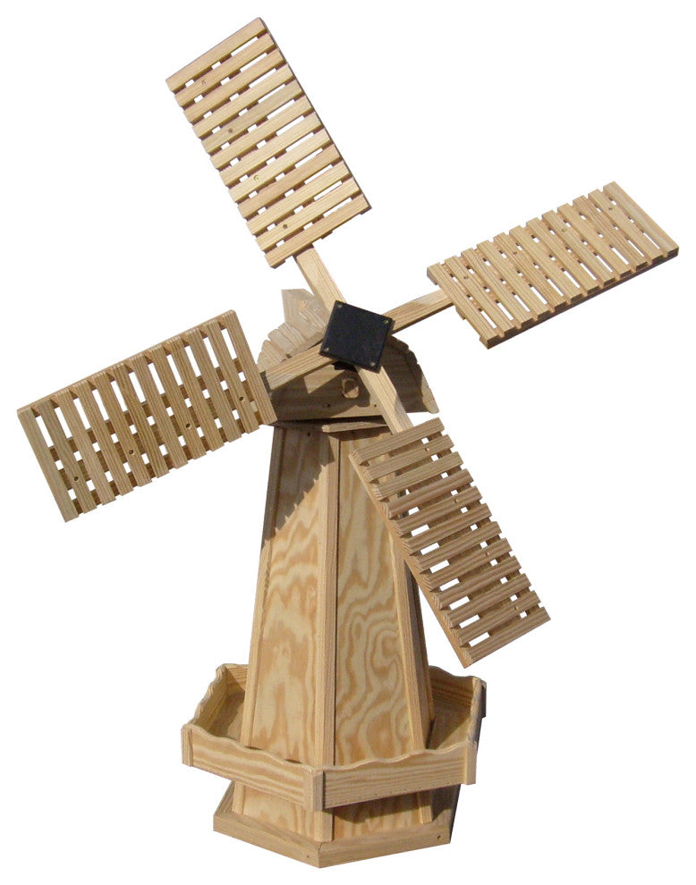 Pressure Treated Dutch Windmill, Unfinished, Large