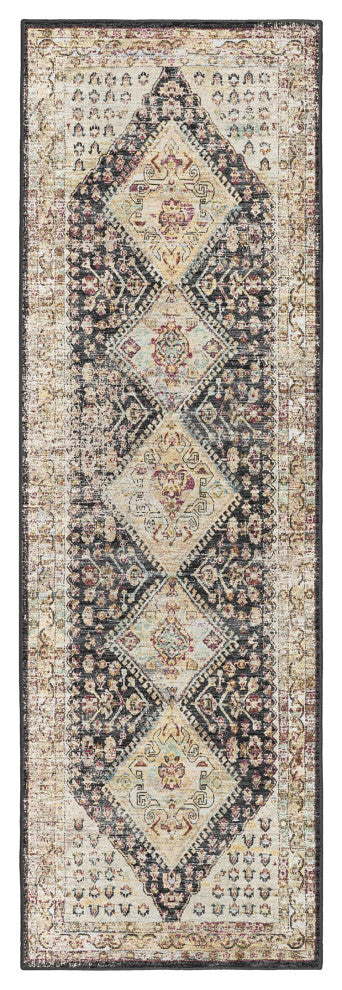 Jericho JC9 Midnight 2'6" x 12' Runner Rug