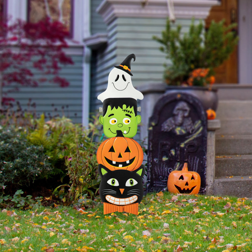42.5"H Halloween Pumpkin Yard Stake