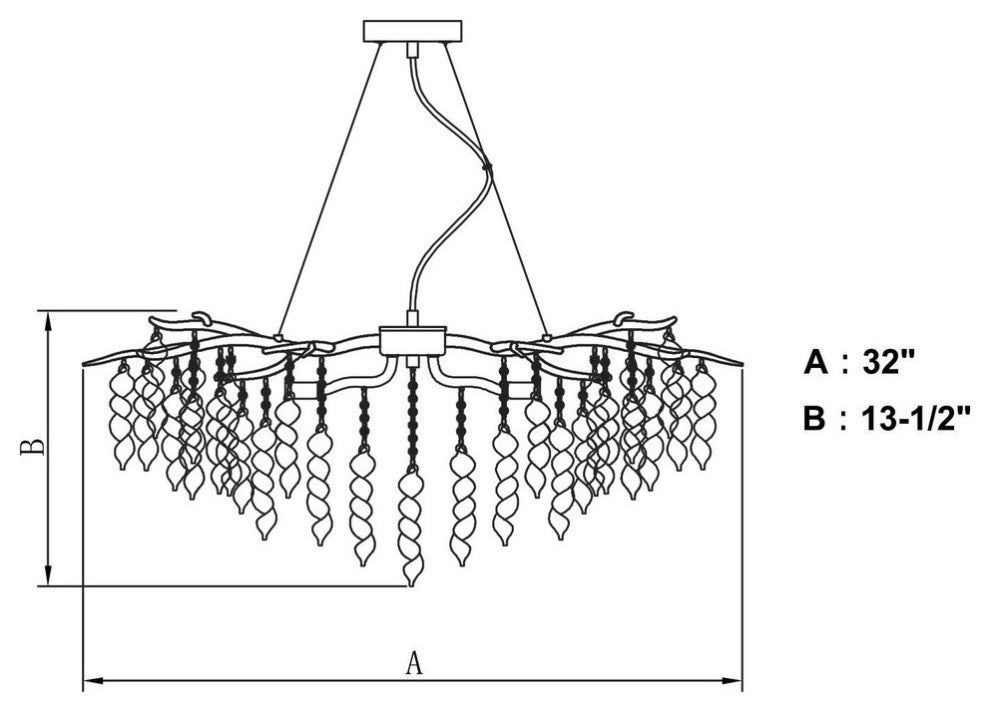 Rainier 5 Light Chandelier Silver Mist