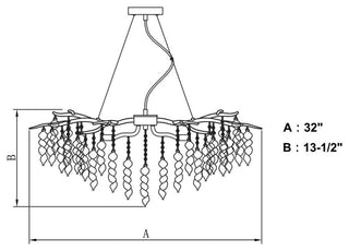 Rainier 5 Light Chandelier Silver Mist