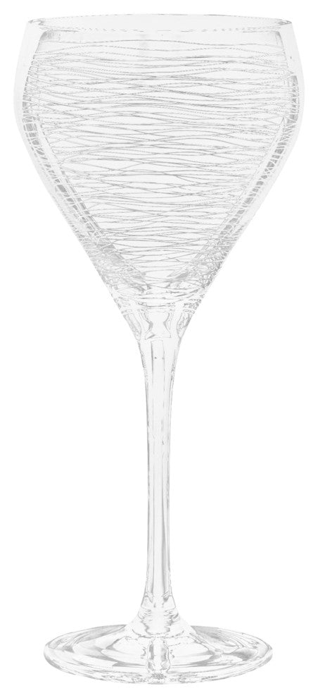 Graffiti Red Wine Glasses, Set of 4
