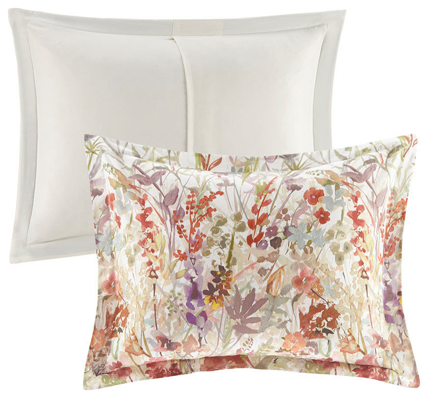 Madison Park Mariana 7 Piece Cotton Printed Comforter Set in Multi
