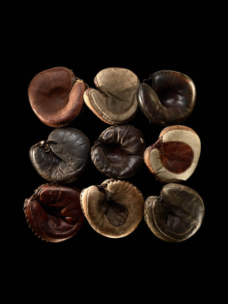 Vintage Catcher's Mitts, Photograph, Unframed,  40''x52''