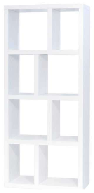 Berlin 4 Levels Bookcase, 70 cm., Pure White