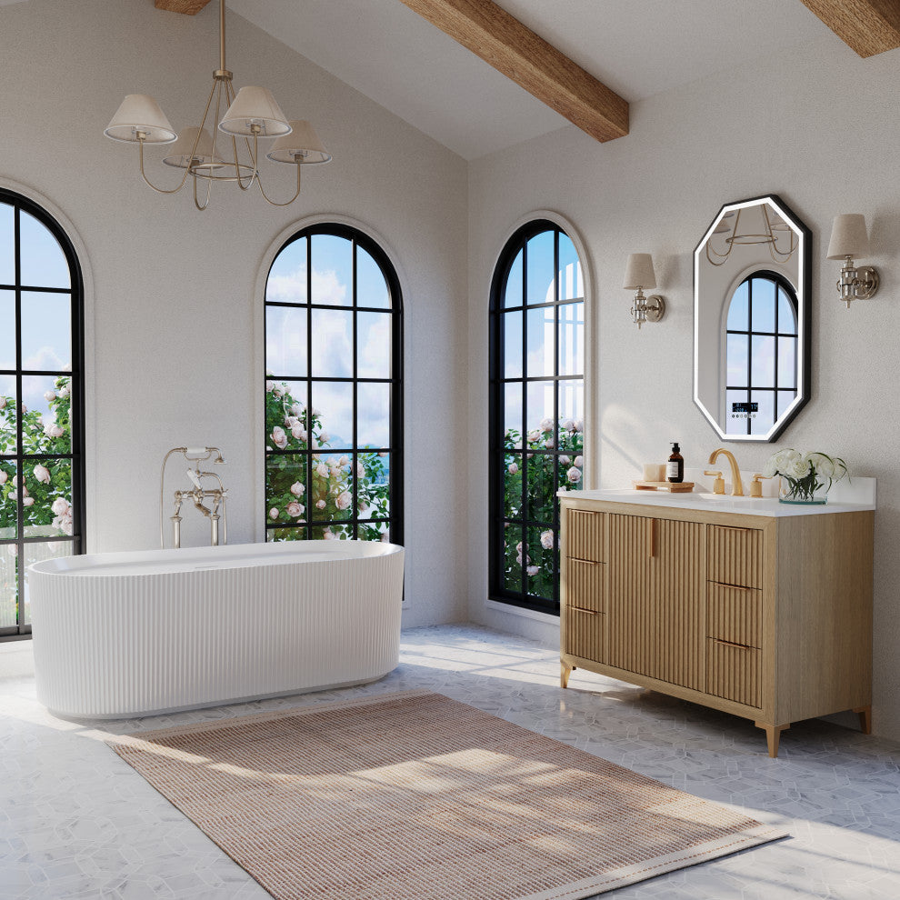 Turlington Bath Vanity Set, Oak, 48"