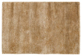 Hue Solid Hand Made Indoor Area Rug, 6'x9', Wheat