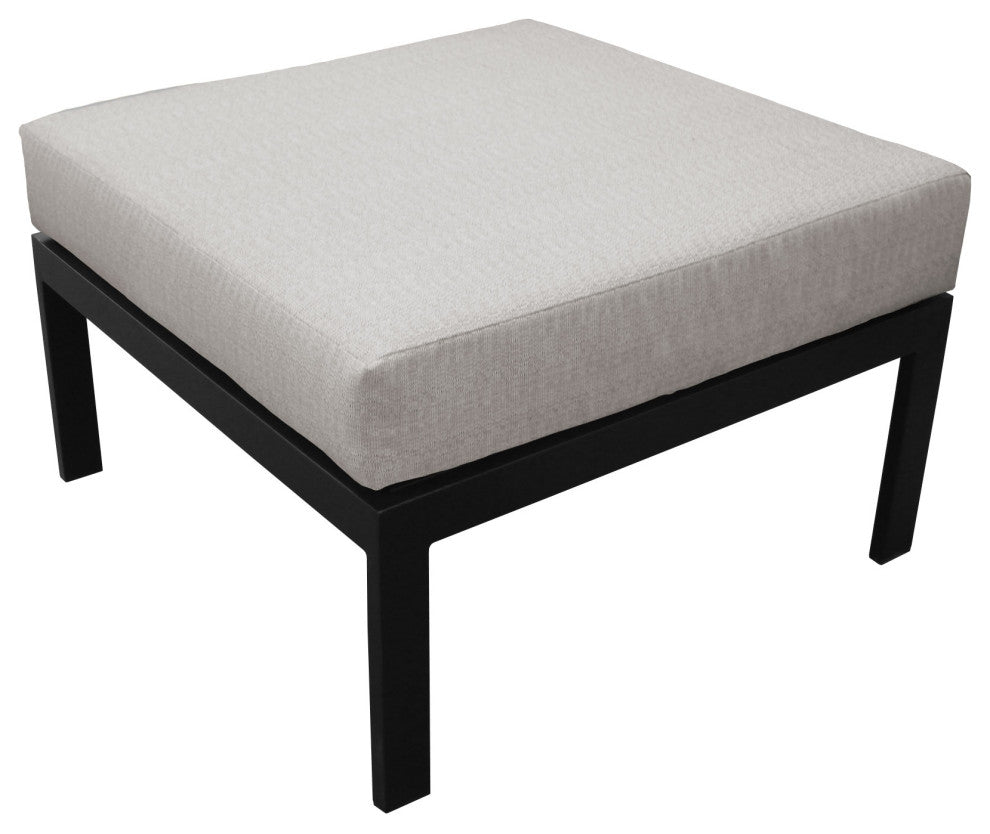kathy ireland Madison Ave. 5 Piece Aluminum Patio Furniture Set 05b, Truffle